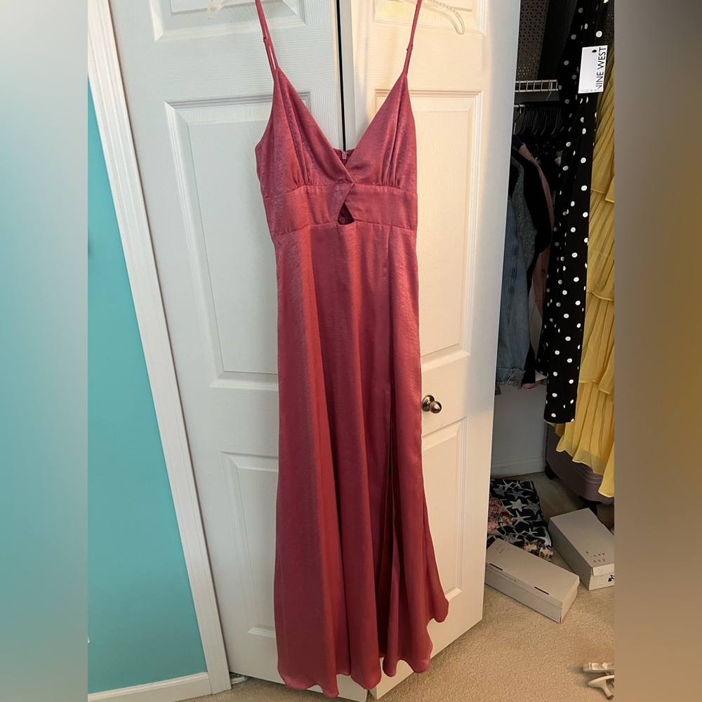Lulu's Rose Sleeveless Maxi Dress